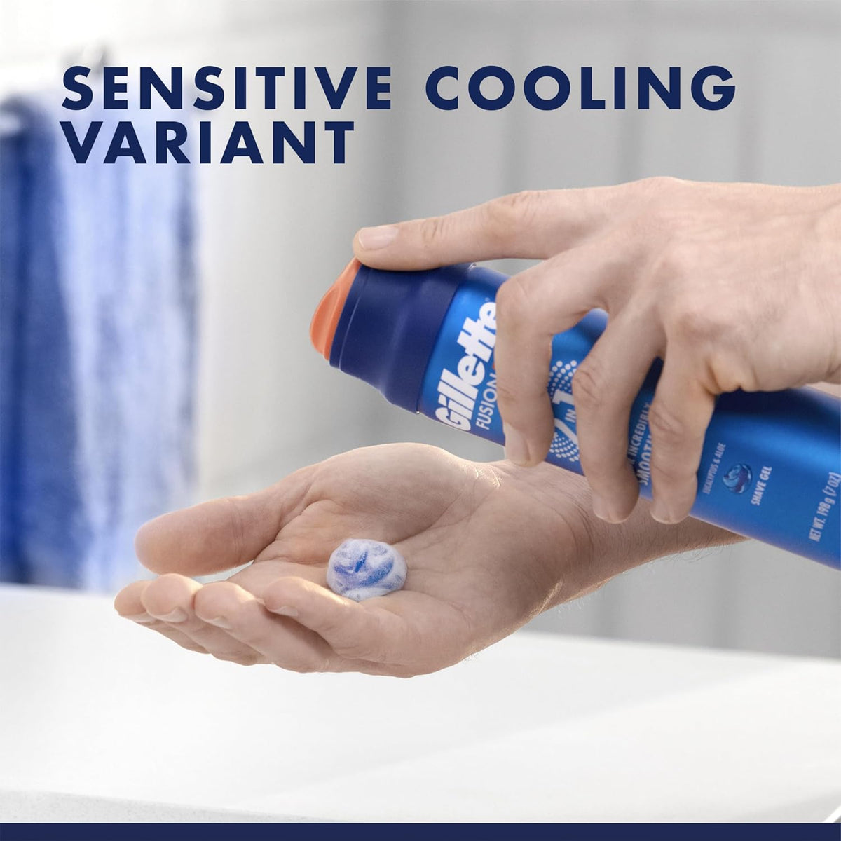 Gillette PRO Shaving Gel – Father's Day Grooming Gift for Sensitive Skin Men, 7oz Travel Size