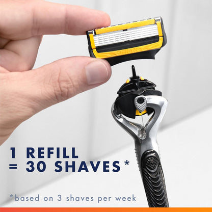 Gillette ProGlide Shield Luxury Shaver – High-End 5-Blade Design for Discerning Men
