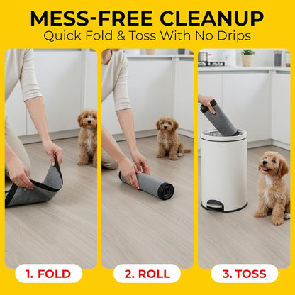 Glad for Pets Black Charcoal Puppy Pads - Balcony Corner Potty Area for Apartment Dwellers, 23 x 23 in, 30 Count