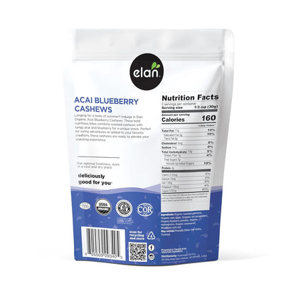 glazed coating made from acai berry powder and blueberry juice powder