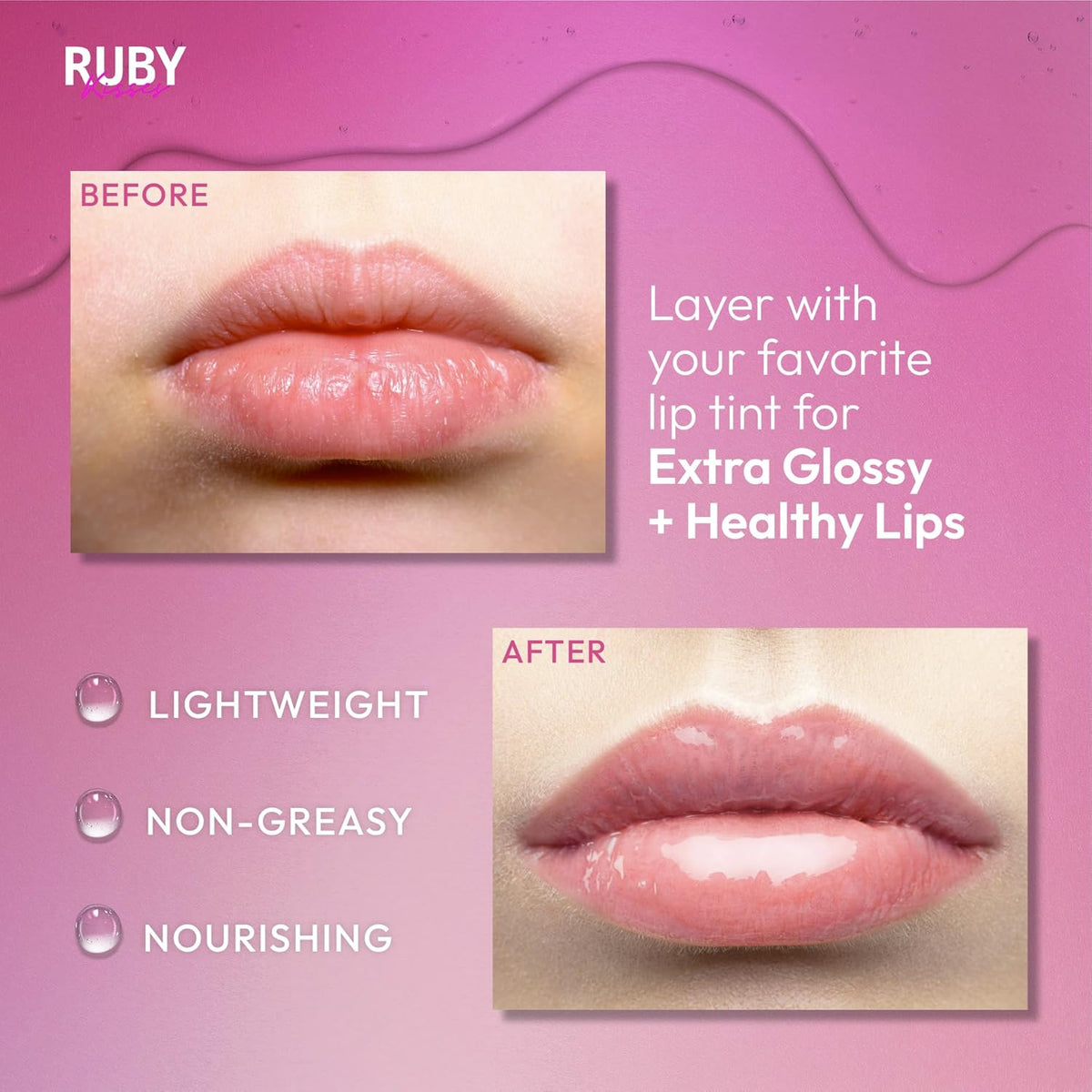 glossy finish with no color transfer commitment