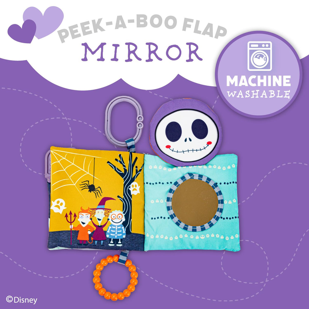 glow-in-the-dark oogie boogie slider and reflective mirror