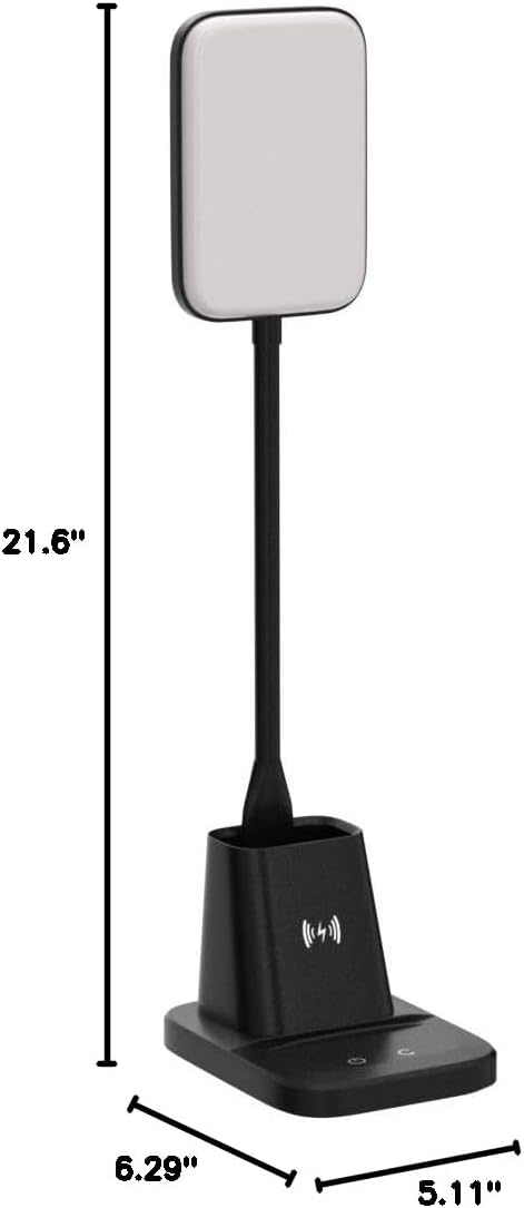 GlowStudio LED Desk Lamp with Pen Holder – Stylish Holiday Gift for Her and Him Who Love Organized, Beautiful Desks