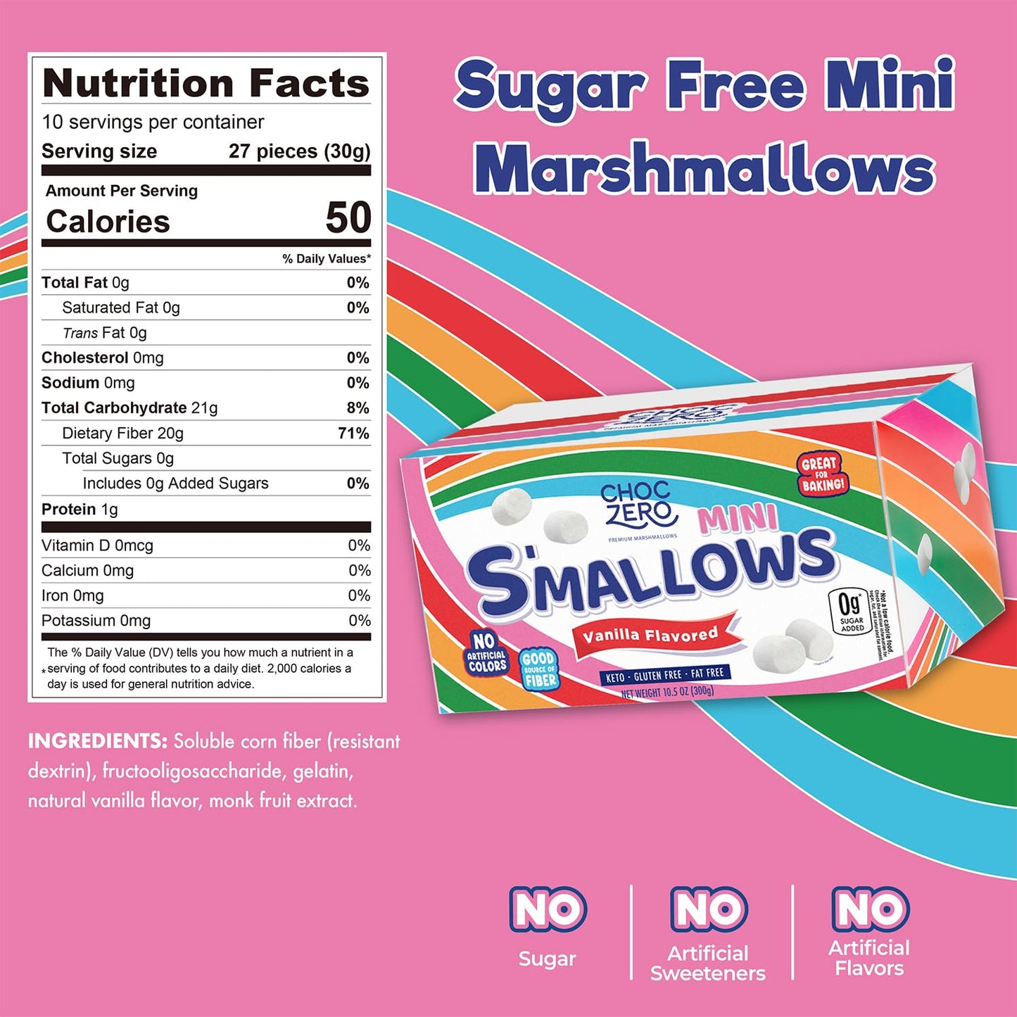 gluten-free and 0g fat formulation