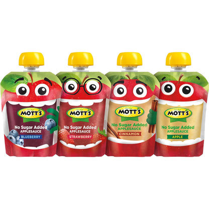 Mott's Real Fruit Snack Pack – Convenient Lunch Bag Addition for Busy Professionals and Remote Workers, 20 Pouches