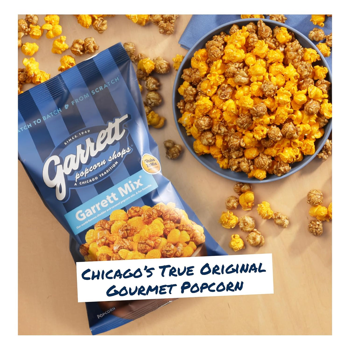 gluten-free and vegetarian formulation made with non-gmo popcorn kernels