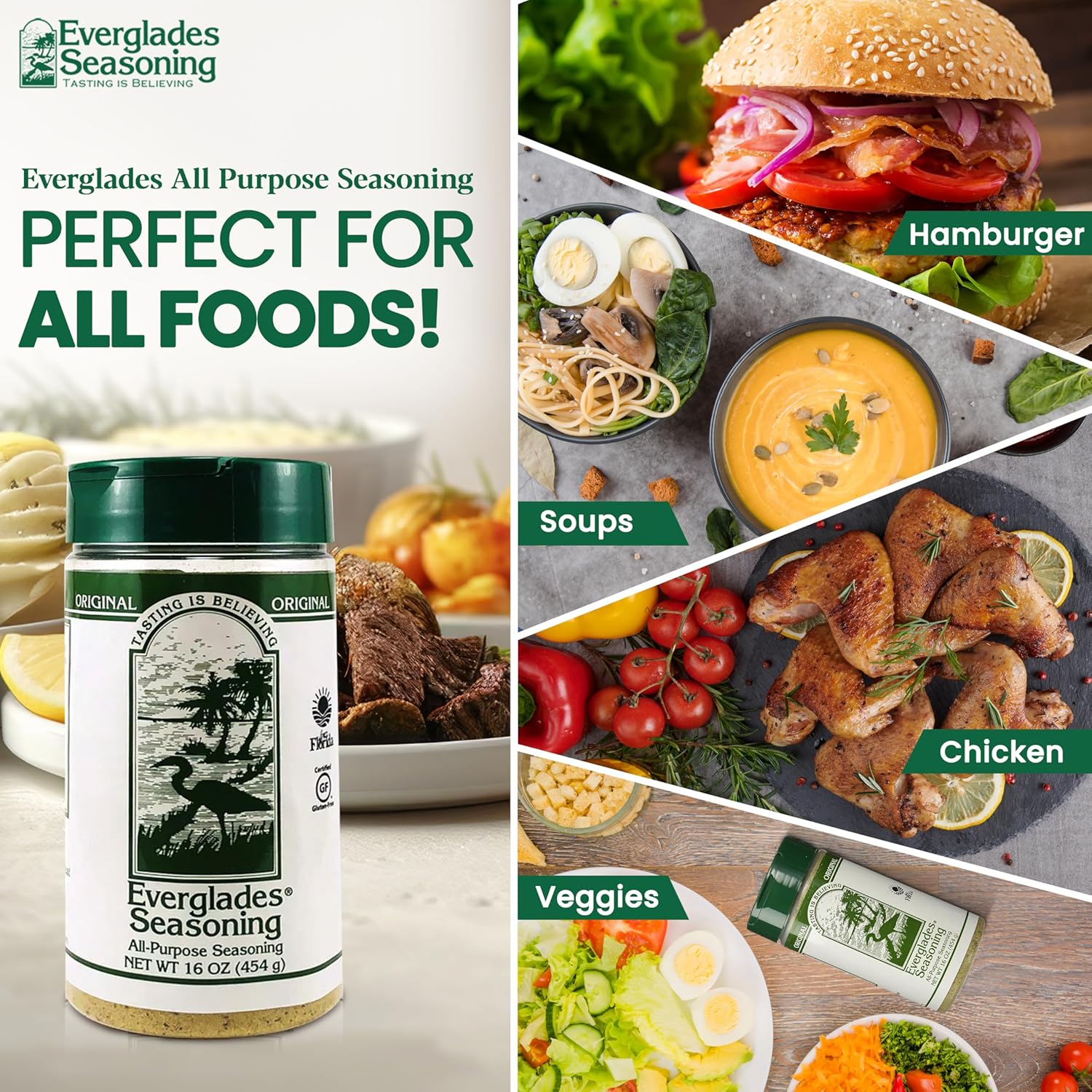 gluten-free formulation with no pesticides