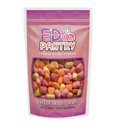 Freeze Dried Fruit Bursts Candy – Non-Sticky Hard Crunchy Treat for Birthday Party Favor Bags and Classroom Celebrations, 5oz Variety