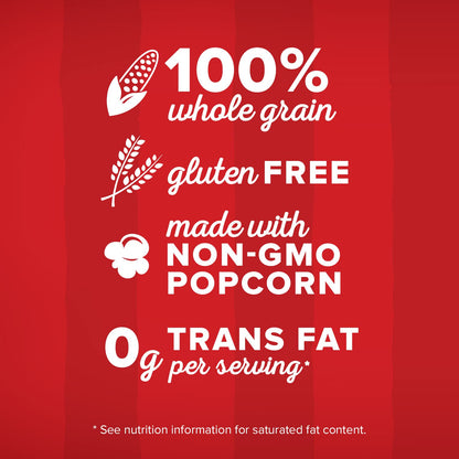 gluten free with whole grain popping corn listed as the sole ingredient