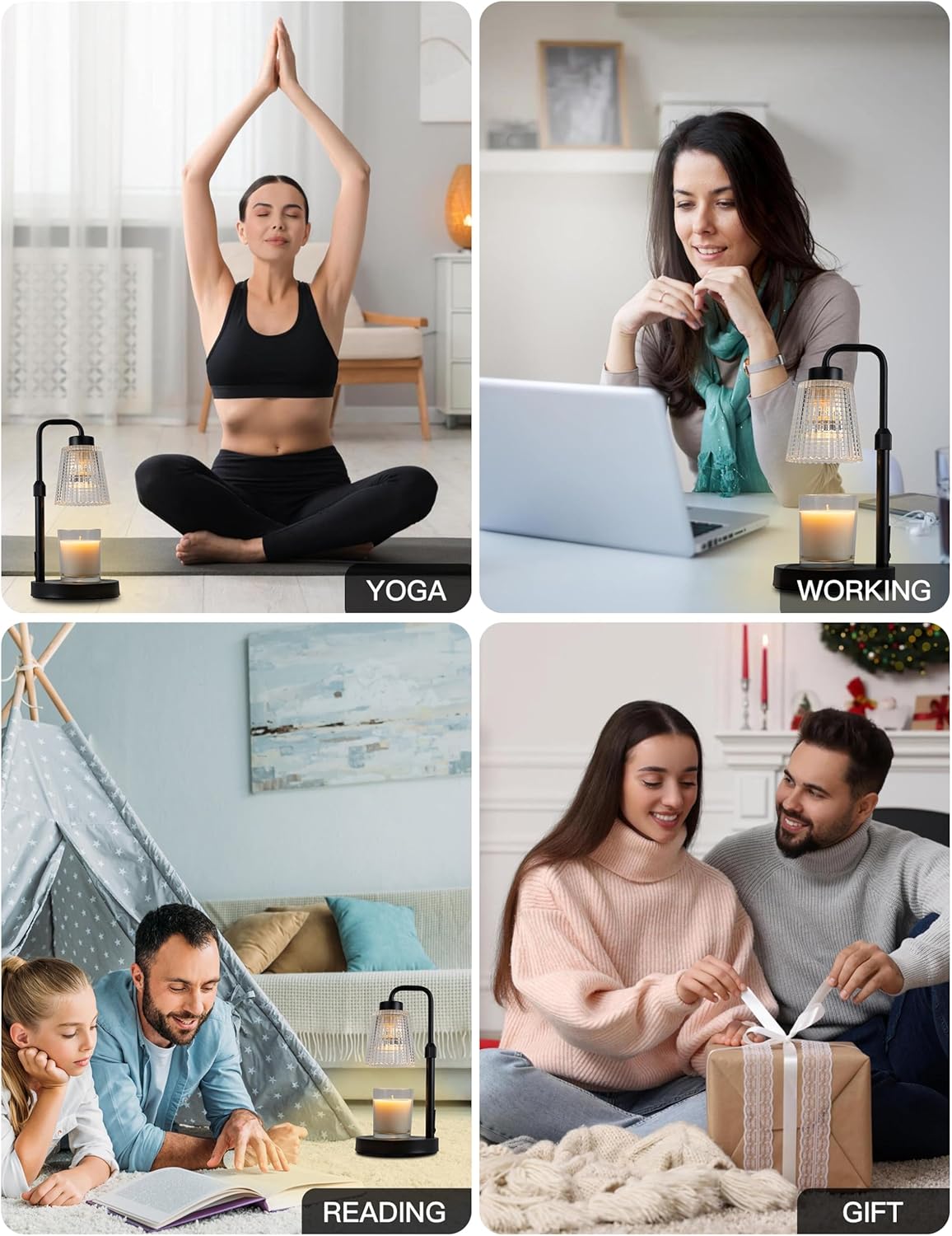 GODONLIF Fragrance Warmer with Height-Adjustable Pole – Holistic Wellness Lamp for Yoga Room, Meditation Space, and Spa Nights
