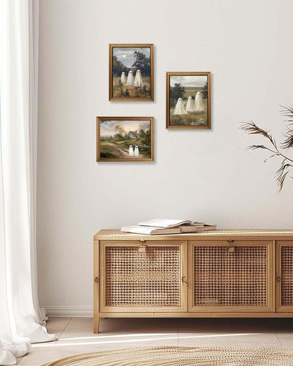 gold-finish frame with art deco styling
