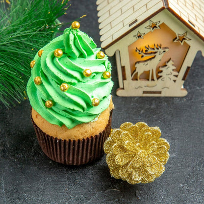 Gold Sprinkles for Cake Decorating – 4 Sizes Pearl Mix, Premium Edible Toppings for Wedding and Anniversary Cakes