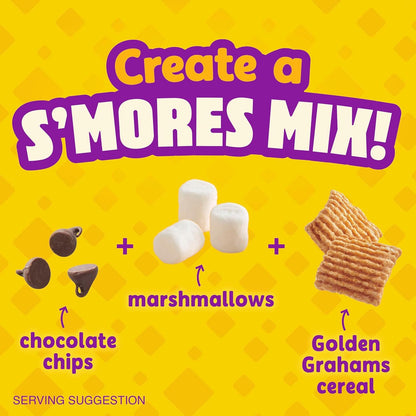 Golden Grahams Breakfast Cereal, Graham Cracker Taste, Made with Whole Grain – Kid-Friendly Family Breakfast Cereal for Quick Morning Bowls