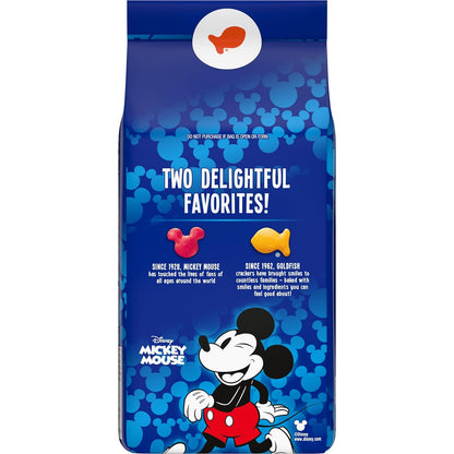 Goldfish Disney Mickey Mouse Cheddar Crackers, 6.6 oz Lunch Box Snack for Kids and Toddlers, Pepperidge Farm