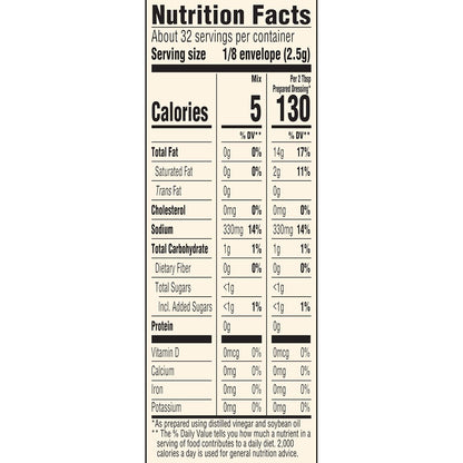 Good Seasons Italian Dressing Mix Packets – Low-Calorie Salad Seasoning for Health-Conscious Home Cooks, 5 Calories Per Serving