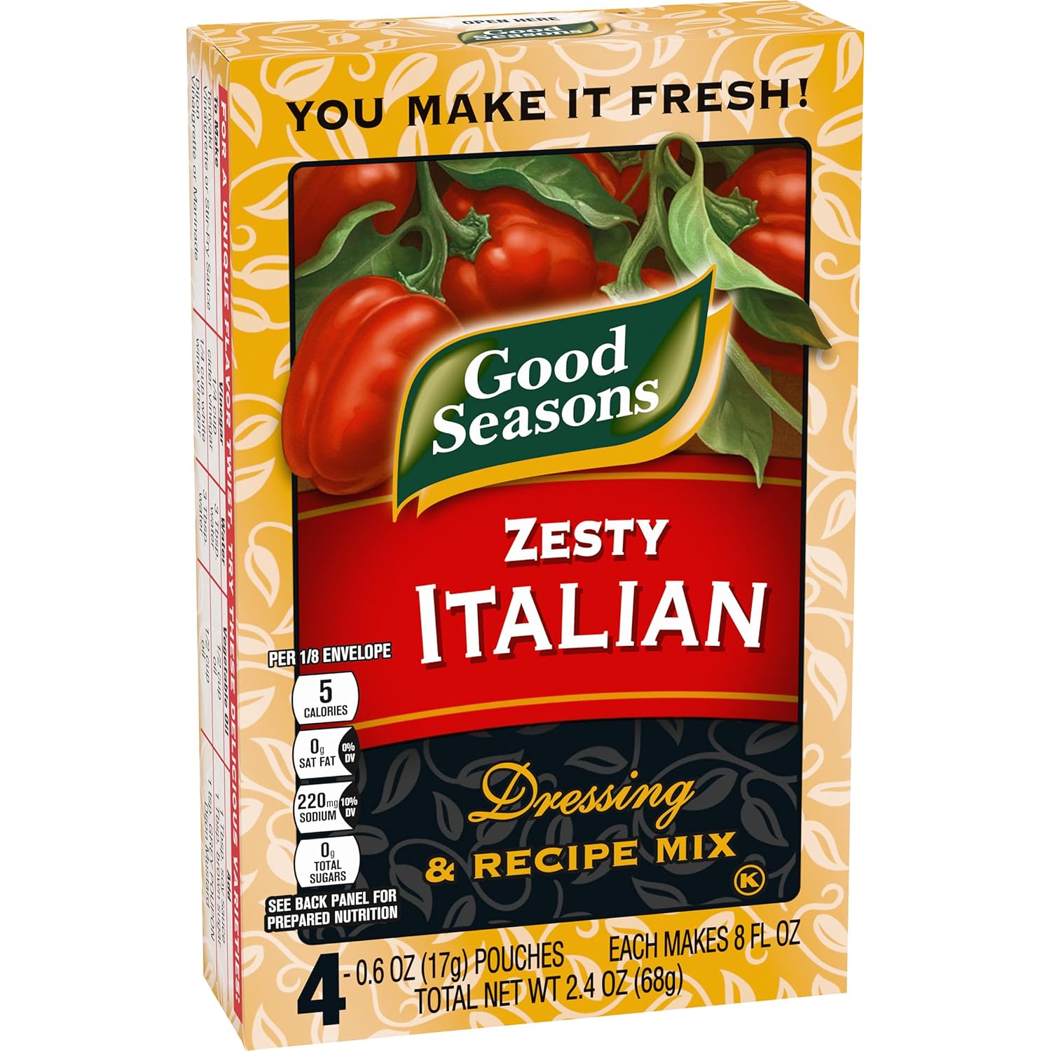 Good Seasons Zesty Italian Dressing Mix – Calorie-Conscious Pantry Staple for Light, Mindful Home Cooking
