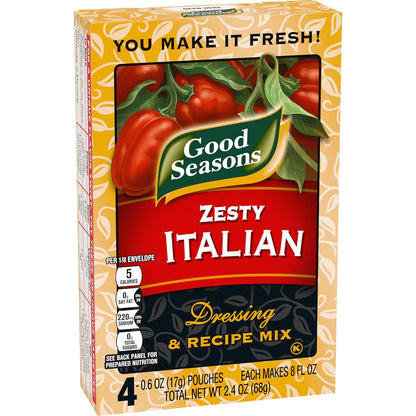 Good Seasons Zesty Italian Dressing Mix – Calorie-Conscious Pantry Staple for Light, Mindful Home Cooking