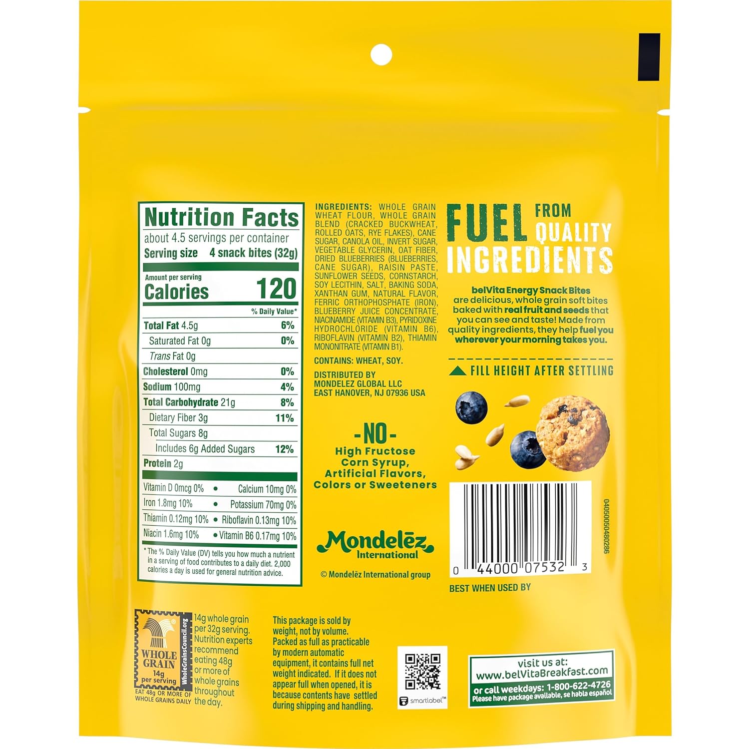 good source of dietary fiber, iron, and b vitamins