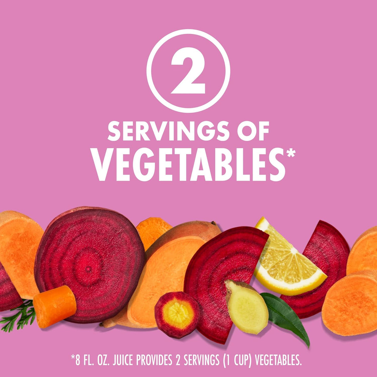 good source of vitamins a, c, and zinc per 8 fl oz serving