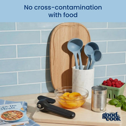 GoodCook Safe-Cut Can Opener with Easy Turn Knob – Arthritis-Friendly Hand Strength Helper, No Sharp Edges for Senior and Caregiver Use