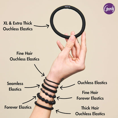 Goody Ouchless Hair Ties – Housewarming Present for College Student, Neutral Tone Elastics