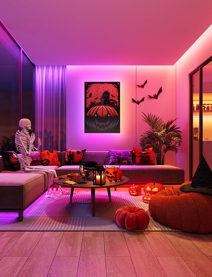govee home app control over bluetooth for color, brightness, timer, and scene customization