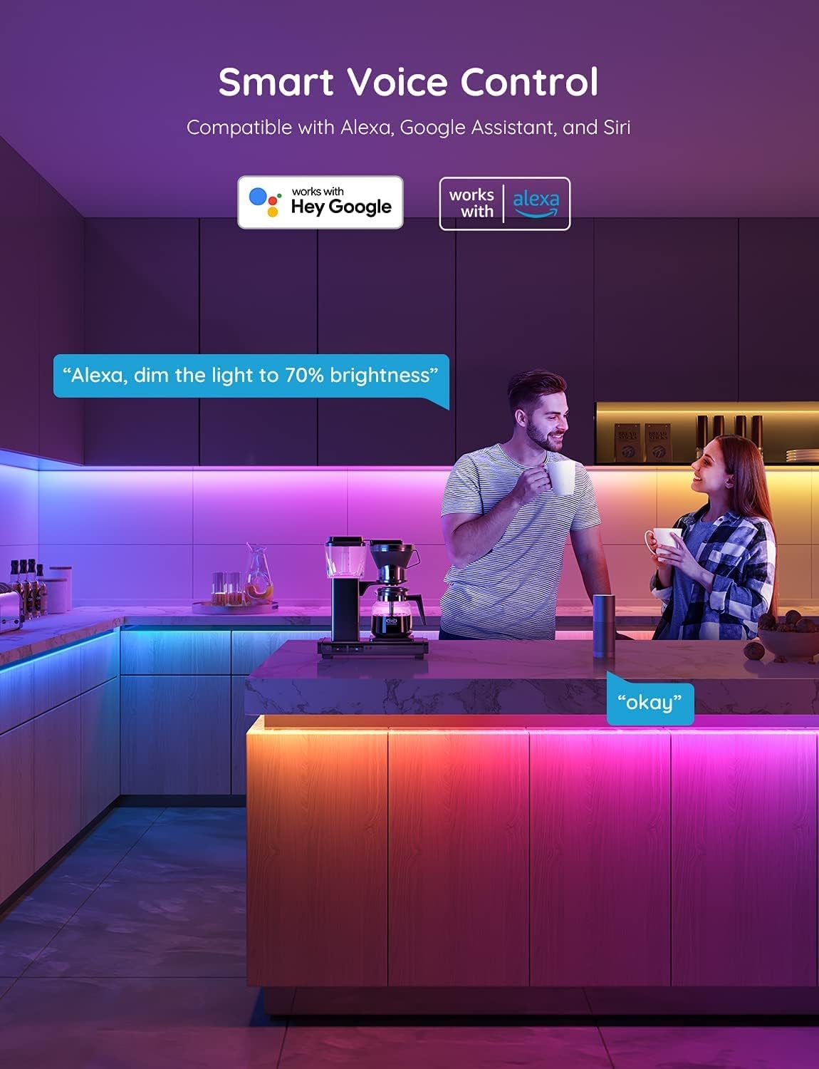 govee home app with community-shared diy effects and ai-created themes from photos