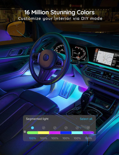govee home app with diy mode supporting 16 million colors, adjustable speed, and brightness