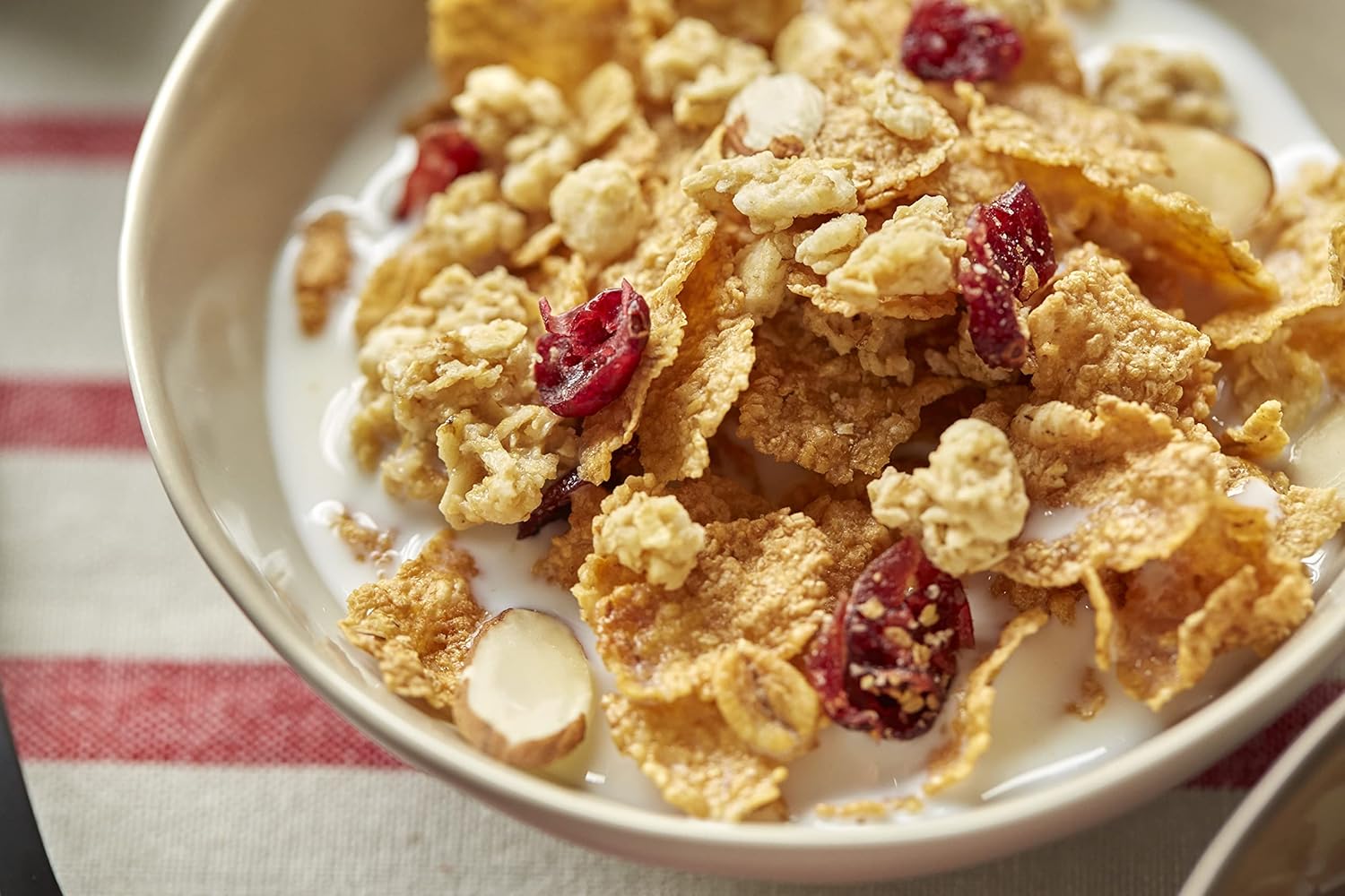 granola clusters adding varied texture
