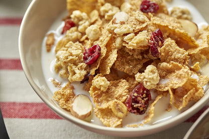 granola clusters adding varied texture
