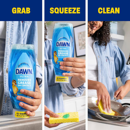 grease-on-contact cleaning power for stuck-on messes
