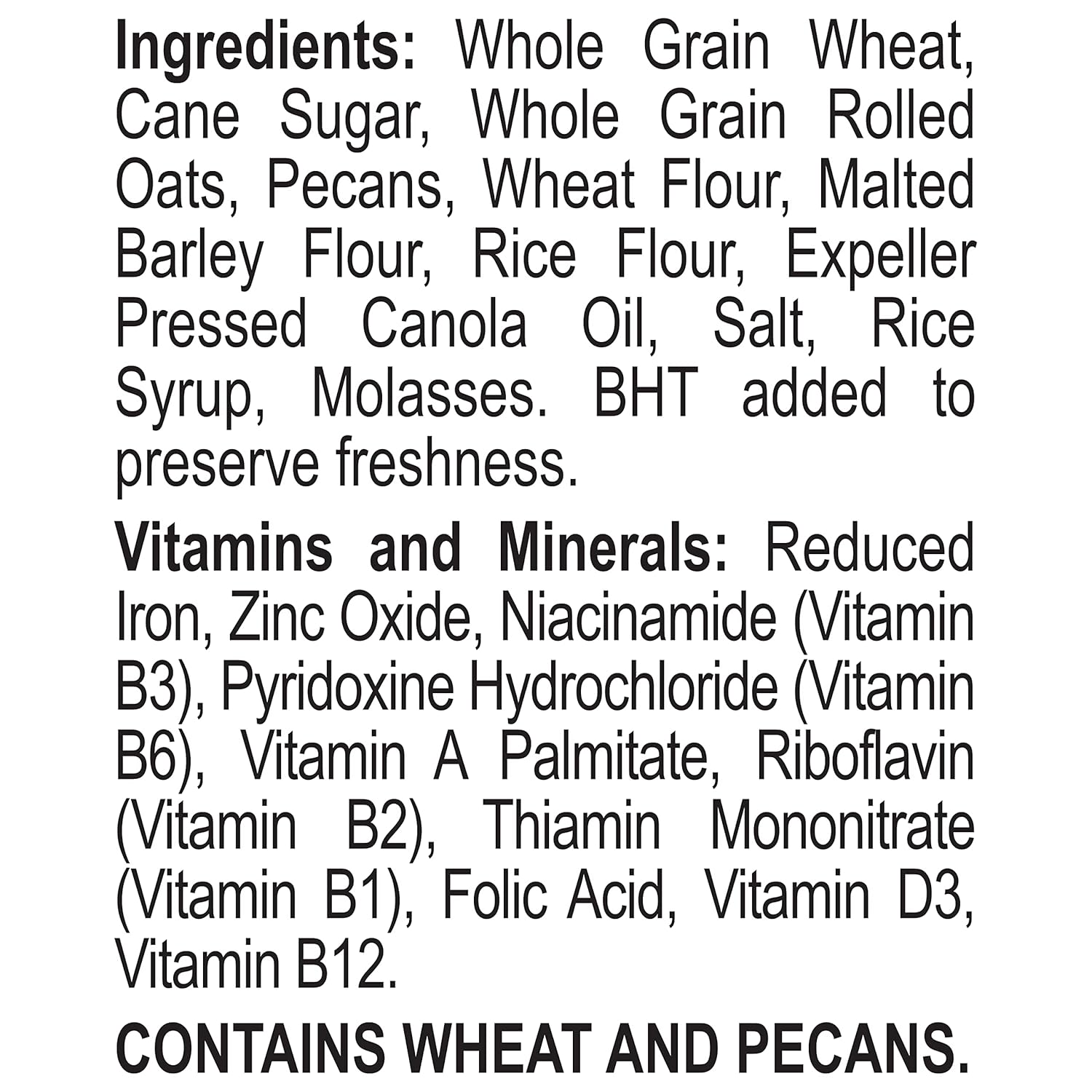 Great Grains Crunchy Pecan Cereal – Fiber-Rich Breakfast Cereal for Busy Office Pantry Mornings, 19 Ounce