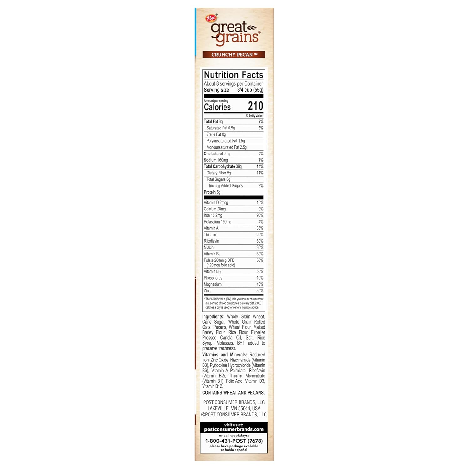 Great Grains Crunchy Pecans Cereal – Practical Self-Care Gift for Women Who Value Clean Eating