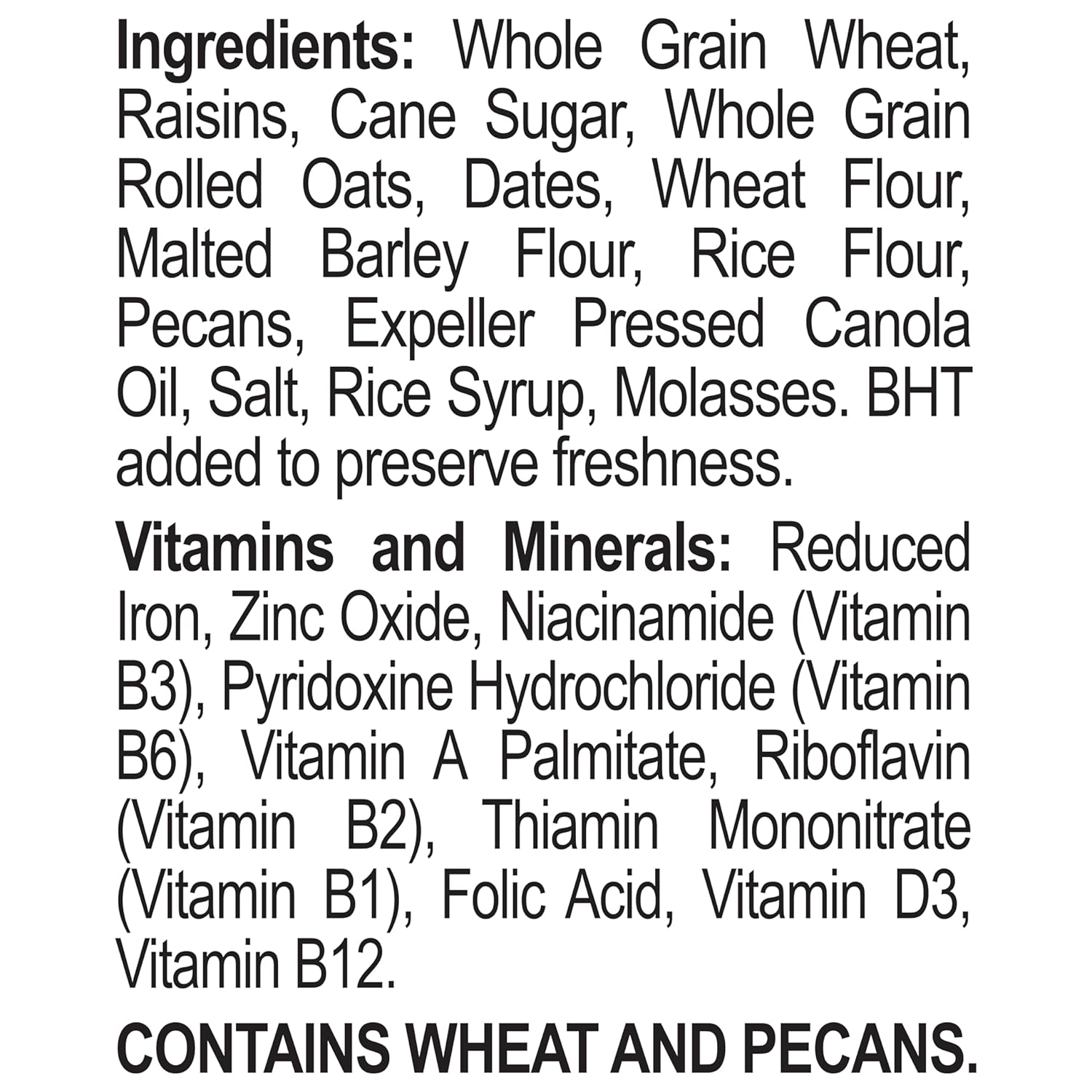 Great Grains Raisin Date Pecan Cereal – No Artificial Colors Breakfast Staple for Growing Children, 16 oz Box