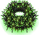Green (33 Ft 100 LED) - 1 Pack(Black Wire)