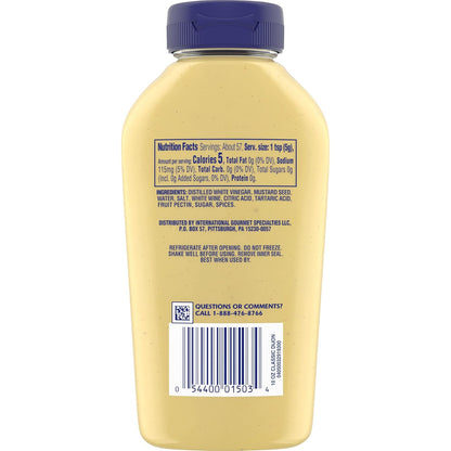 Grey Poupon Dijon Mustard – Luxury Pantry Staple with Bold Flavor and Smooth Texture for Elevated Everyday Dining