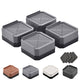 Grey-square-4 Pack - 1 layer(1.5inches)