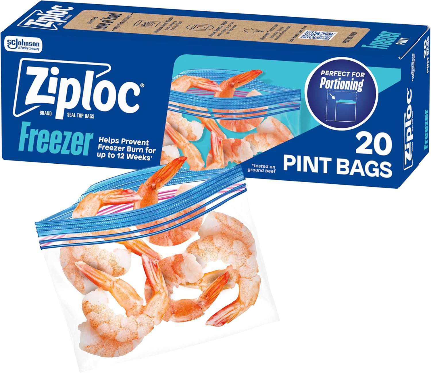 grip 'n seal textured zipper technology for easier open and close