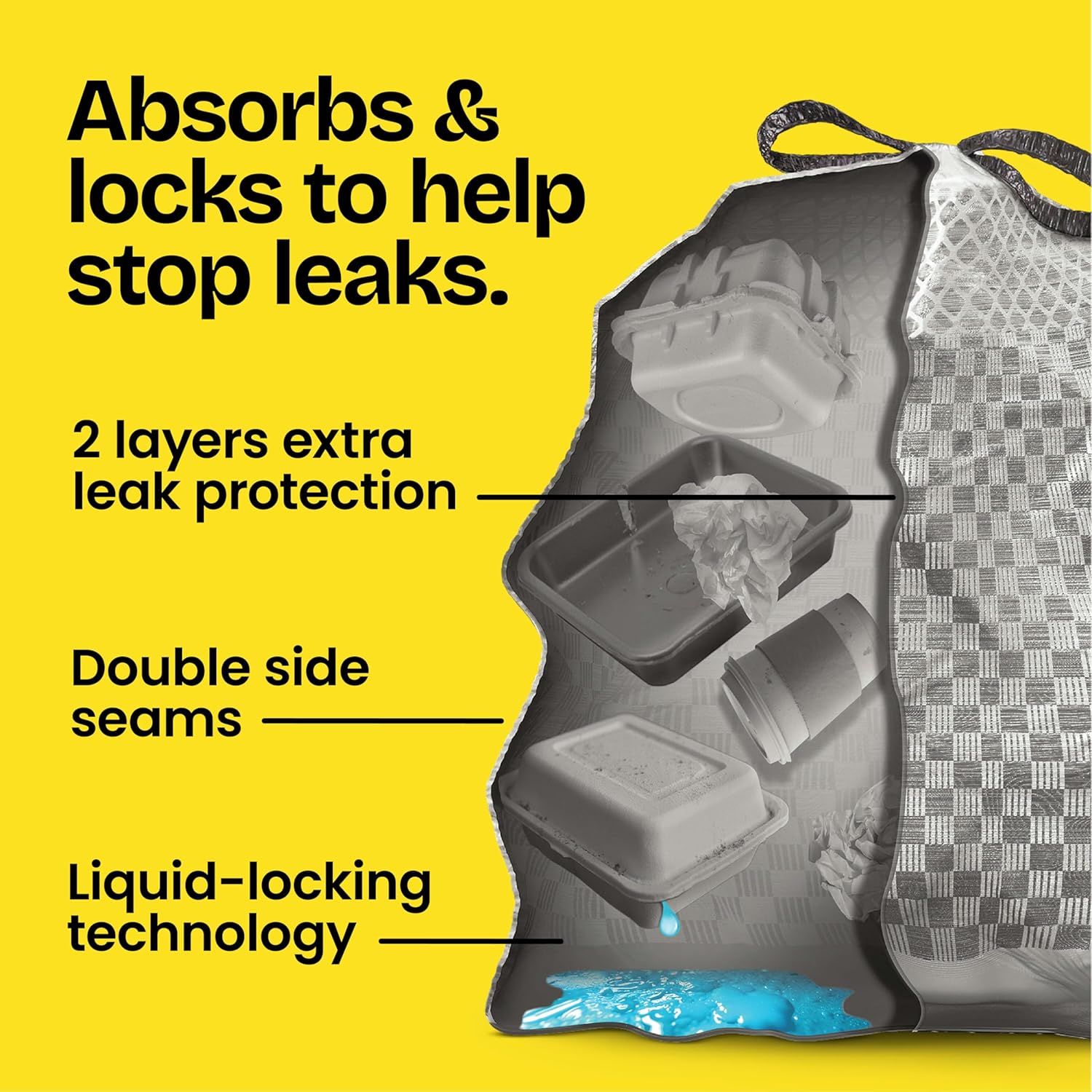 grips-the-can drawstring to anchor the bag to the rim