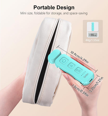 Gritin Folding Bookmark Light – Uncluttered Bedroom Essential, Compact USB-C Rechargeable Reading Lamp