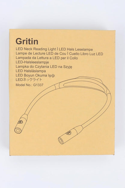 Gritin LED Neck Reading Light – Charming Pink Gift for Teenage Girls, Flexible Neck Light for Late-Night Reading
