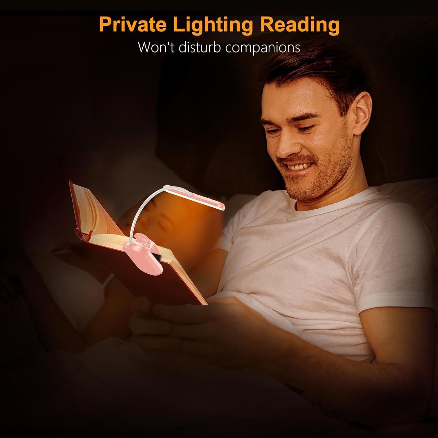 Gritin Rechargeable Book Light for Reading in Bed – Thoughtful Birthday Gift for Mom and Book Lovers, 3 Color Temperatures and 80-Hour Battery