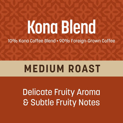 ground, caffeinated, 100 percent arabica coffee with a medium roast profile and mild sweetness