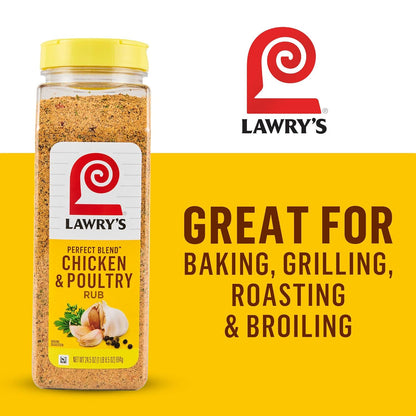 ground/granulated rub form for easy, even coating