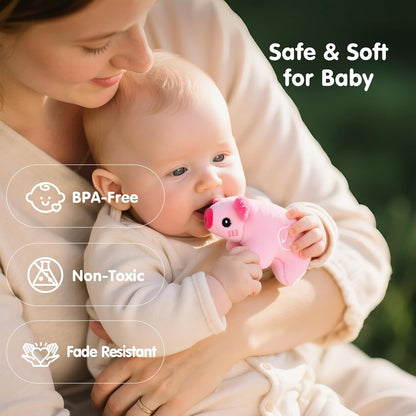 hahaland Surprise Barn Farm Animals – Soft Baby Toy 6-12 Months for Nursery and Playroom Floor Time