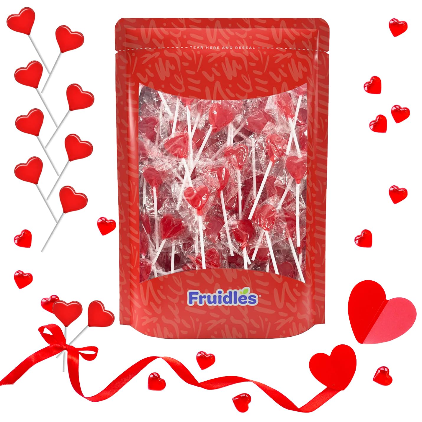 half-pound bulk pack containing 30 lollipops (approximately 70 per pound)