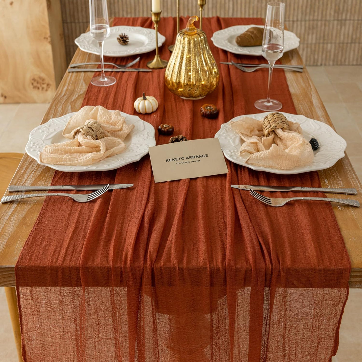hand-dyed solid-color finish with a natural draped hem