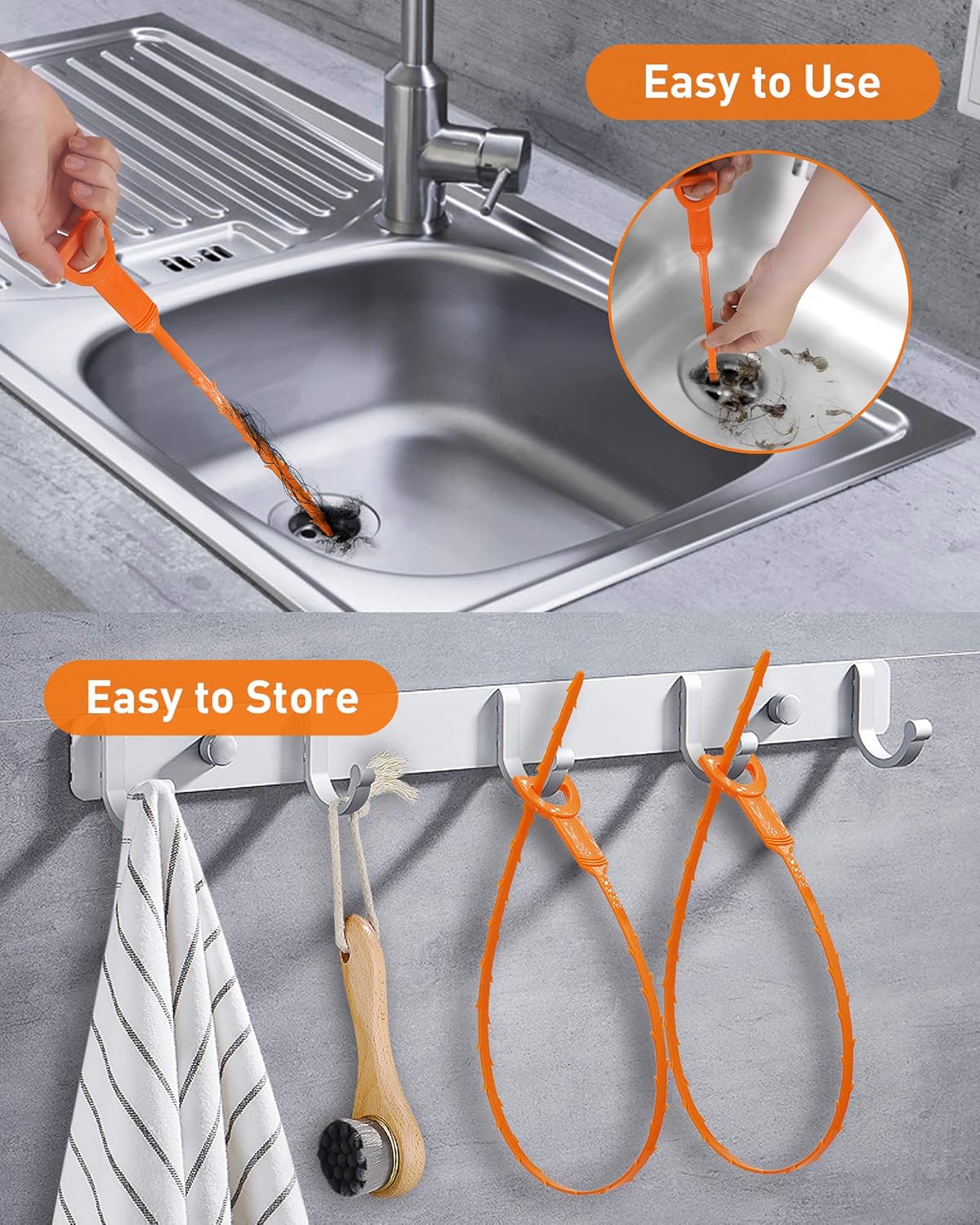 handle loop for safe, hand-free operation