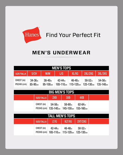 Hanes A-Shirt Pack – Reliable Under-Shirt Layer for Trade and Office Work, Sweat-Managing Cotton