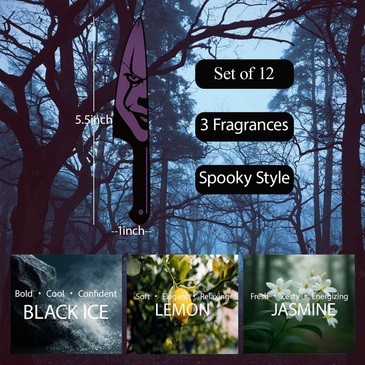 Slasher Studio Novelty Horror Car Freshies – Last-Minute Housewarming Gift for Slasher Collectors, Office Gift Exchange Pick